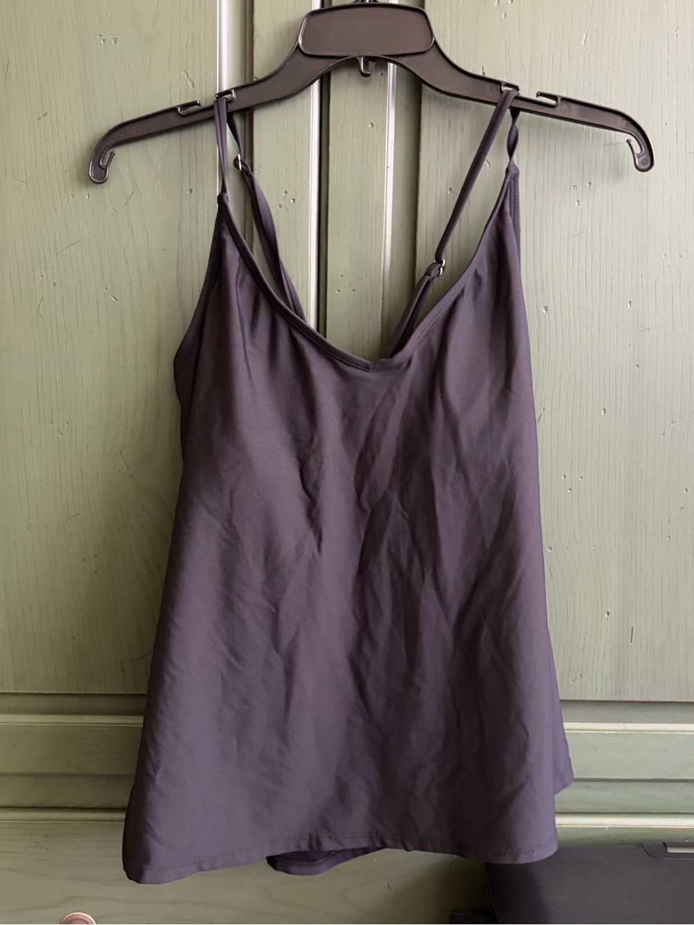 Anne Cole Black Strappy Swim Top size xl